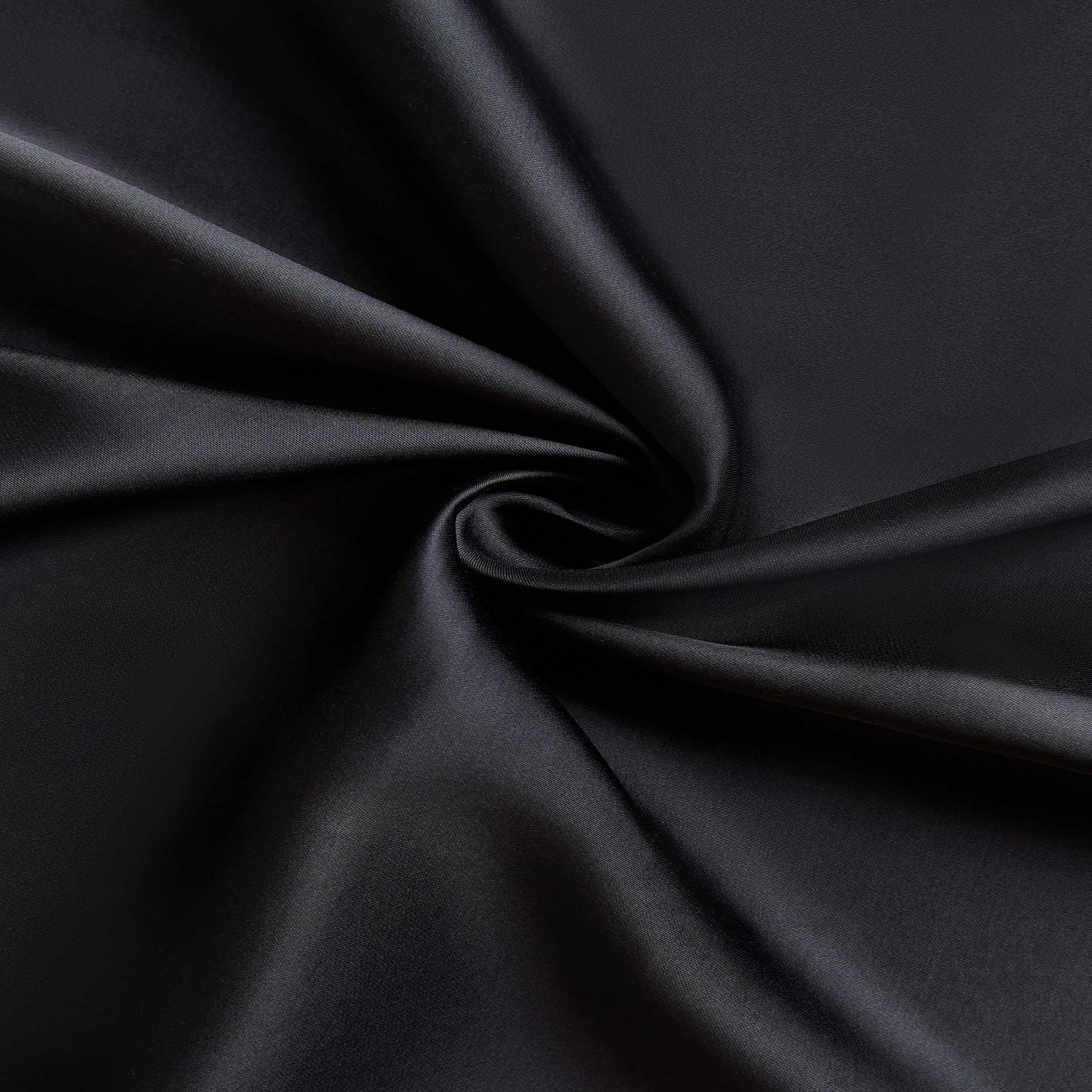 картинка Вискоза сатин с эластаном Черный, 23 мм, 140 см  от магазина Мир Шелка