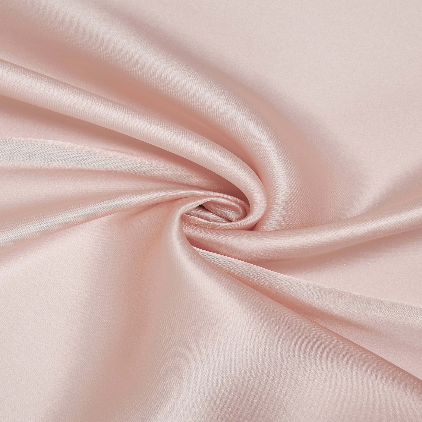картинка Атлас натуральный шелк 100%, цвет Персик Розовый, 140 см, 16 мм от магазина Мир Шелка